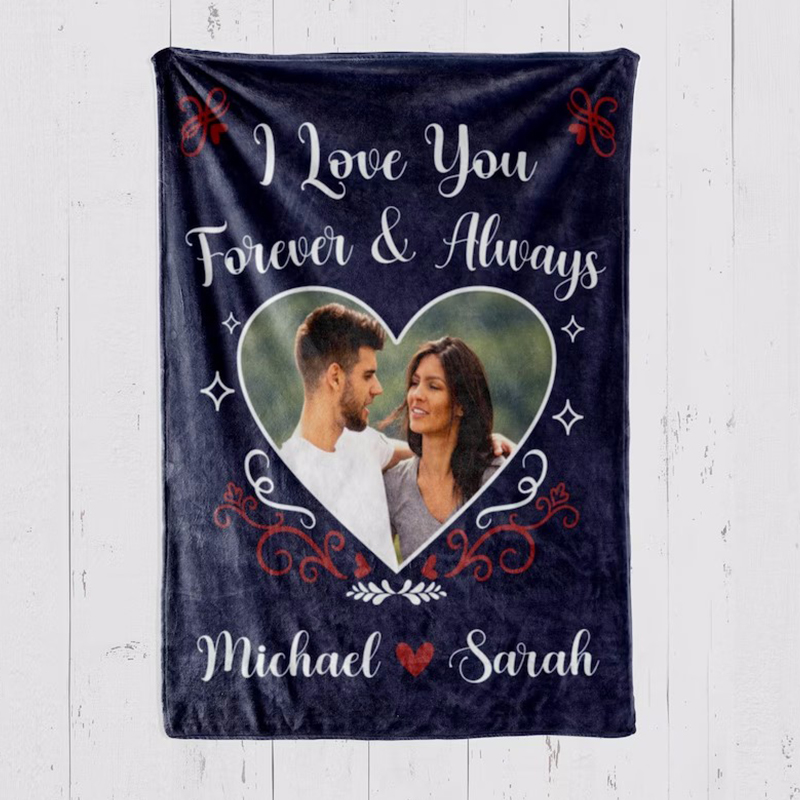 Personalized Memorial Photo Blanket for Comfort & Unique | BKphoto18