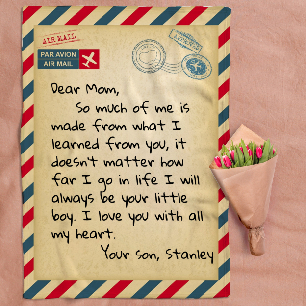 Personalized Love Letter Blanket for Comfort & Unique | BKletter13