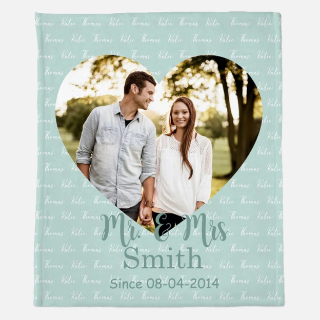 Personalized Anniversary Blanket for Comfort & Unique | BKAN011