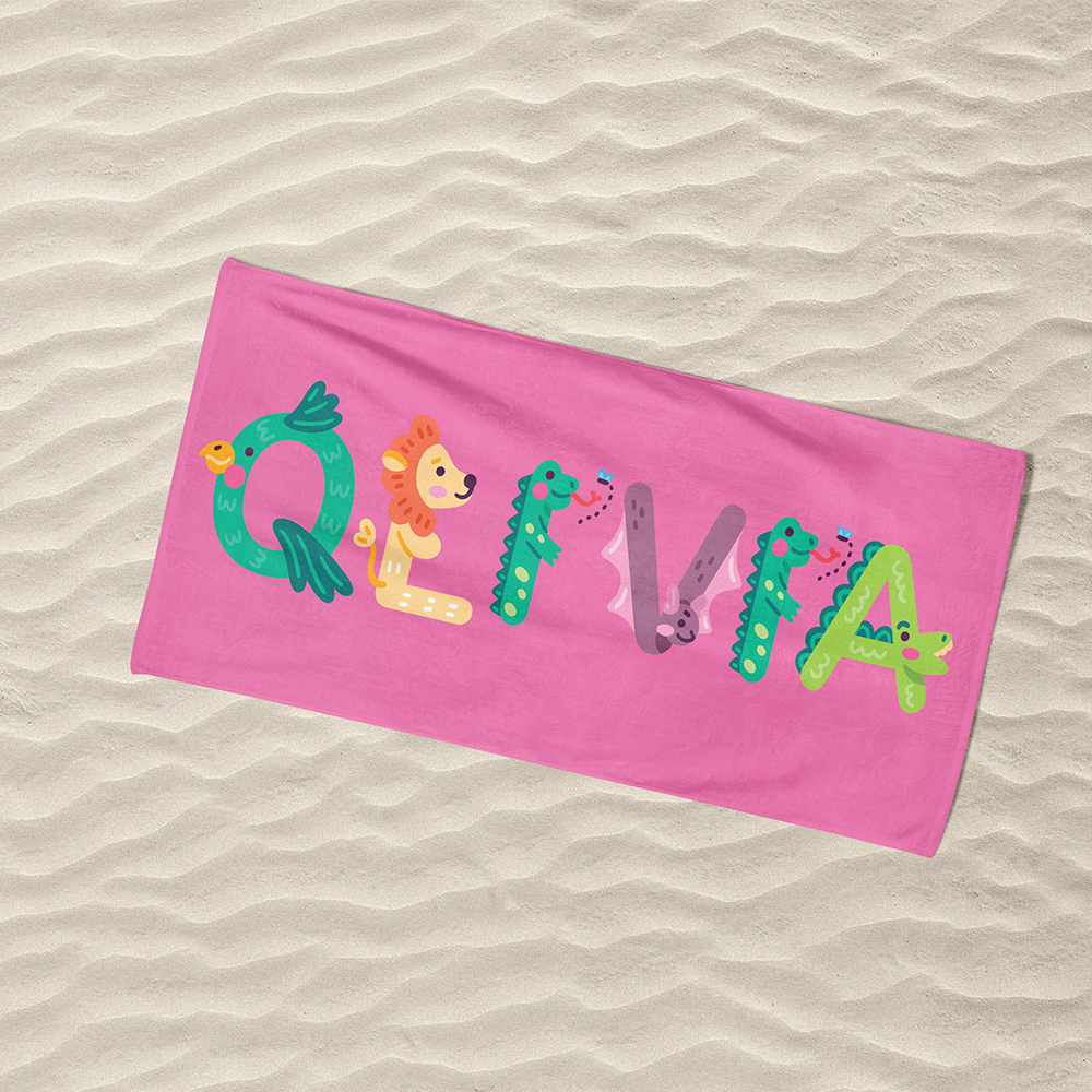 Personalized Lovely Kid Towel for Summer & Beach | CWTowel02