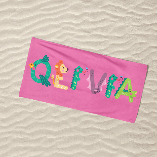 Personalized Lovely Kid Towel for Summer & Beach | CWTowel02