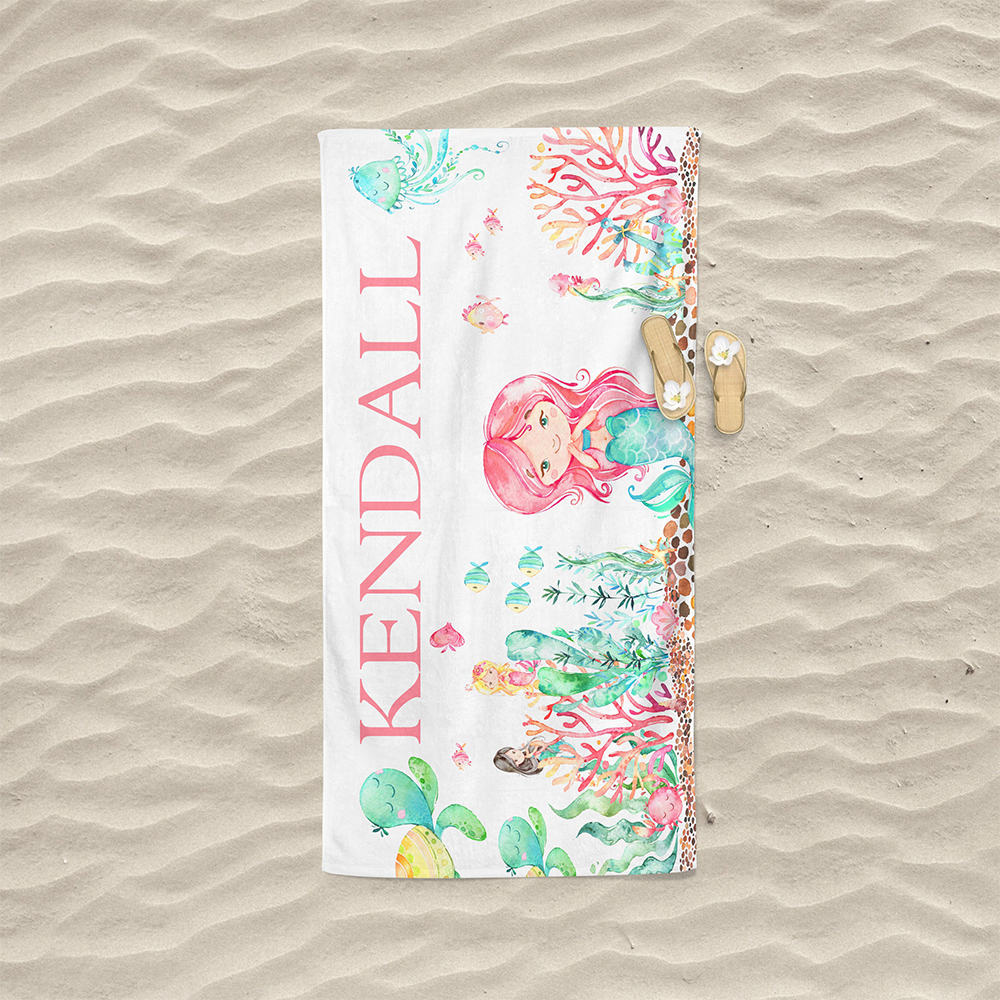 Personalized Lovely Kid Towel for Summer & Beach | CWTowel13