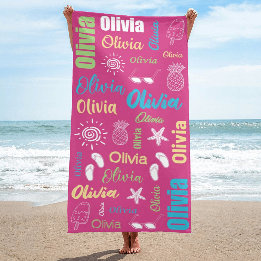 Personalized Lovely Kid Towel for Summer & Beach | CWTowel16