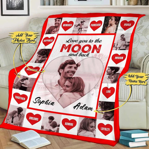 Personalized Memorial Photo Blanket for Comfort & Unique | BKPhoto21