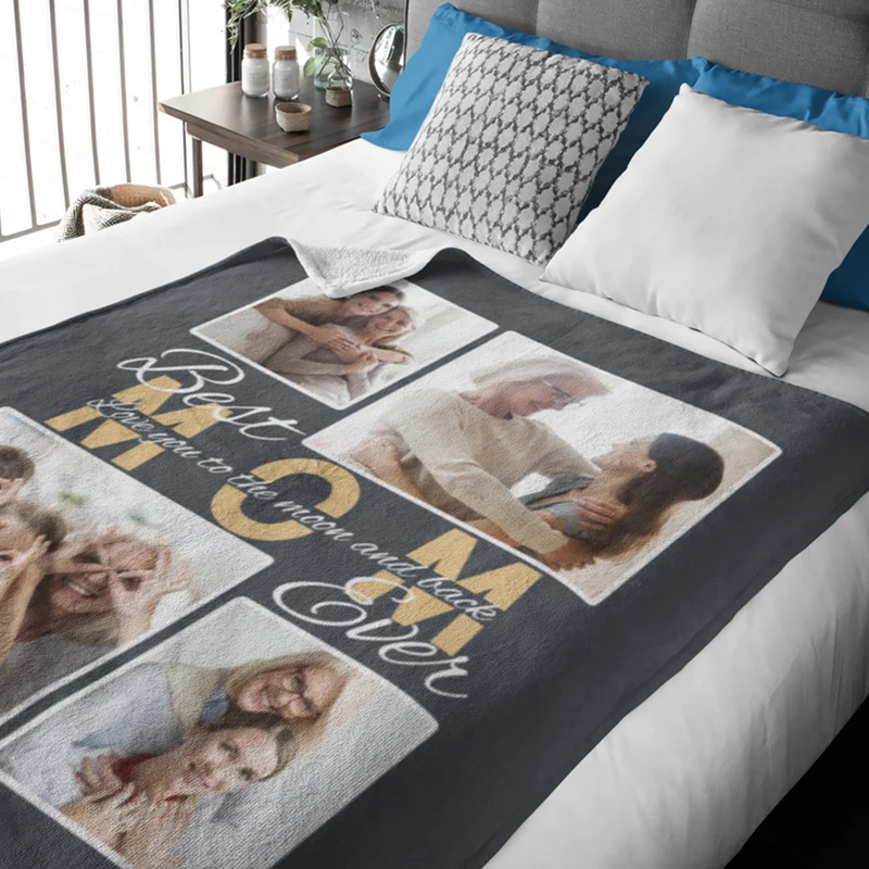 Personalized Love Mom Blanket for Comfort & Unique | CWMom03