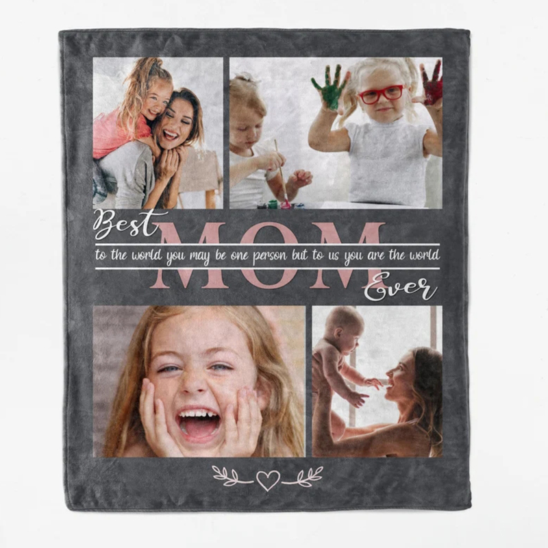 Personalized Love Mom Blanket for Comfort & Unique | CWMom05