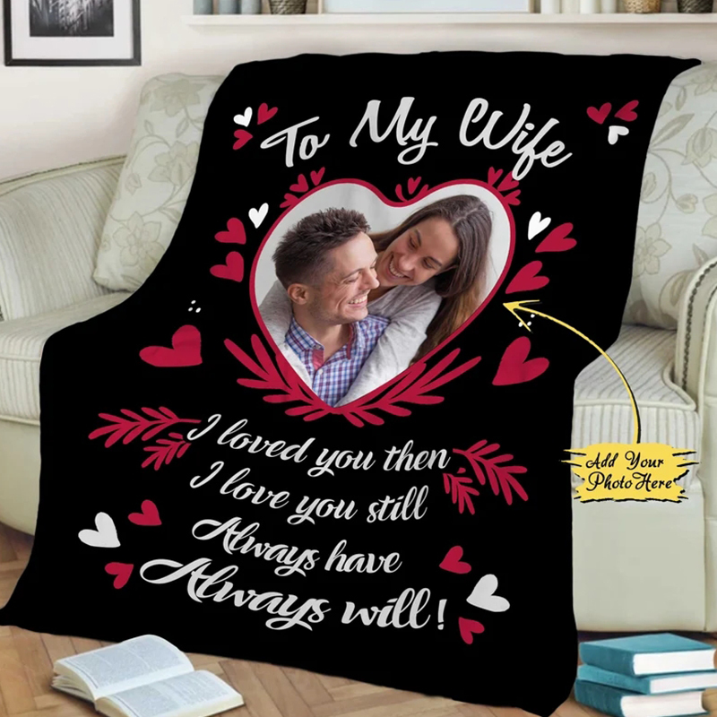 Personalized Memorial Photo Blanket for Comfort & Unique | BKPhoto22