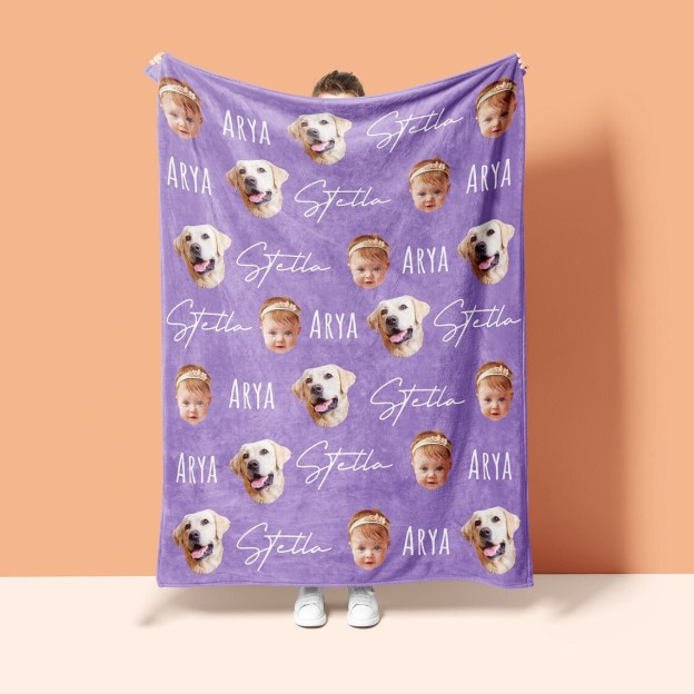 Personalized Funny Face Blanket for Comfort & Unique | BKFace01