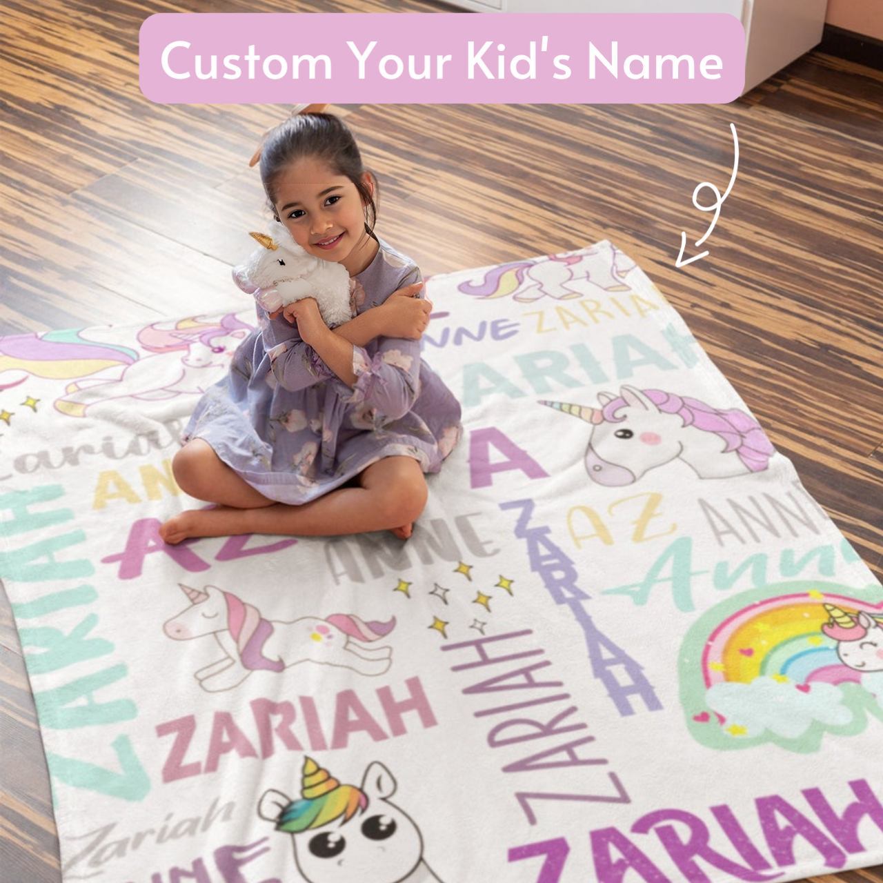 Personalized Lovely Kid Blanket for Comfort & Unique | BKKid10