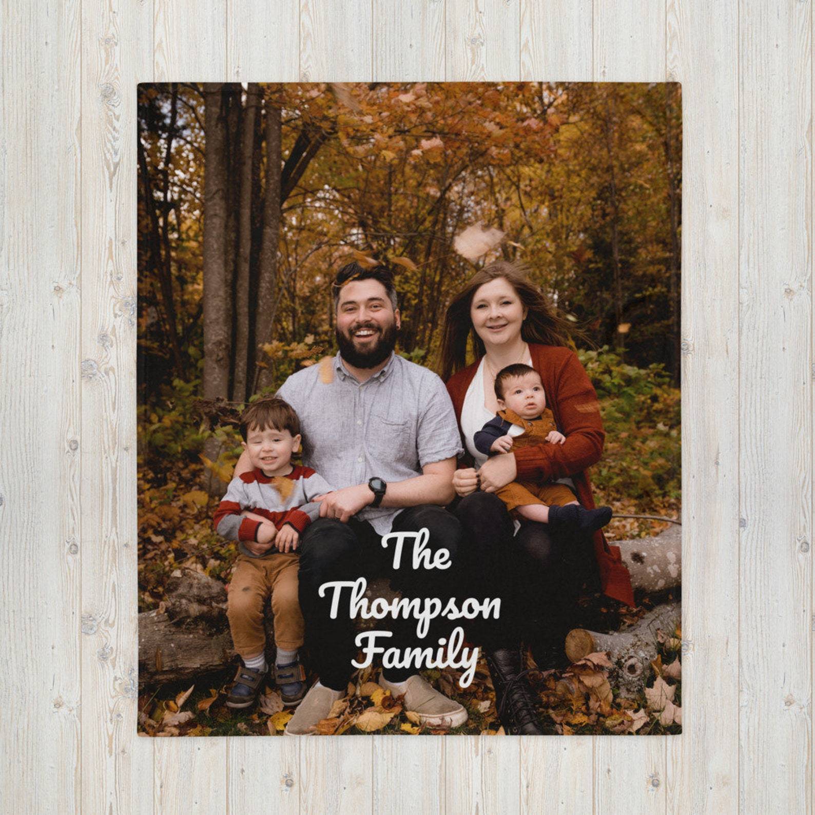 Personalized Memorial Photo Blanket for Comfort & Unique | BKphoto03