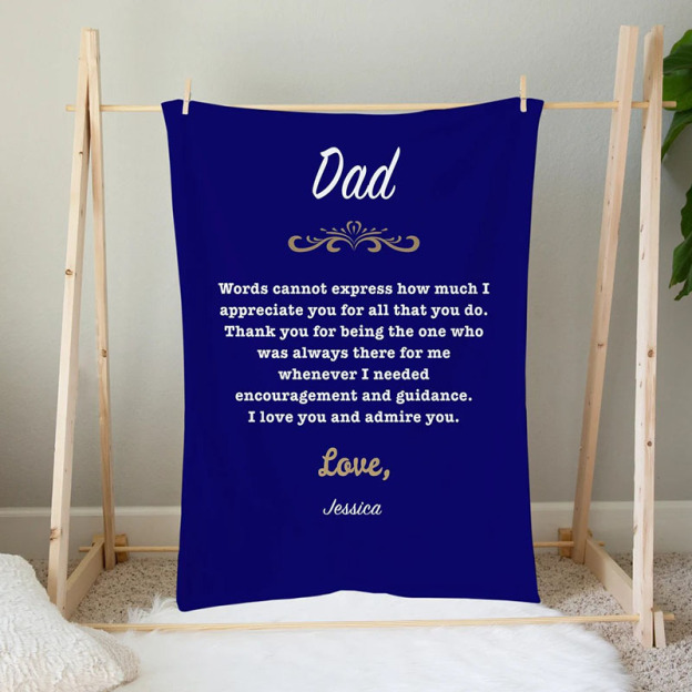 Personalized Love Letter Blanket for Comfort & Unique | BKletter06