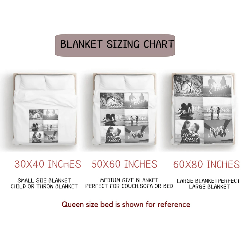 Personalized Memorial Photo Blanket for Comfort & Unique | BKphoto09