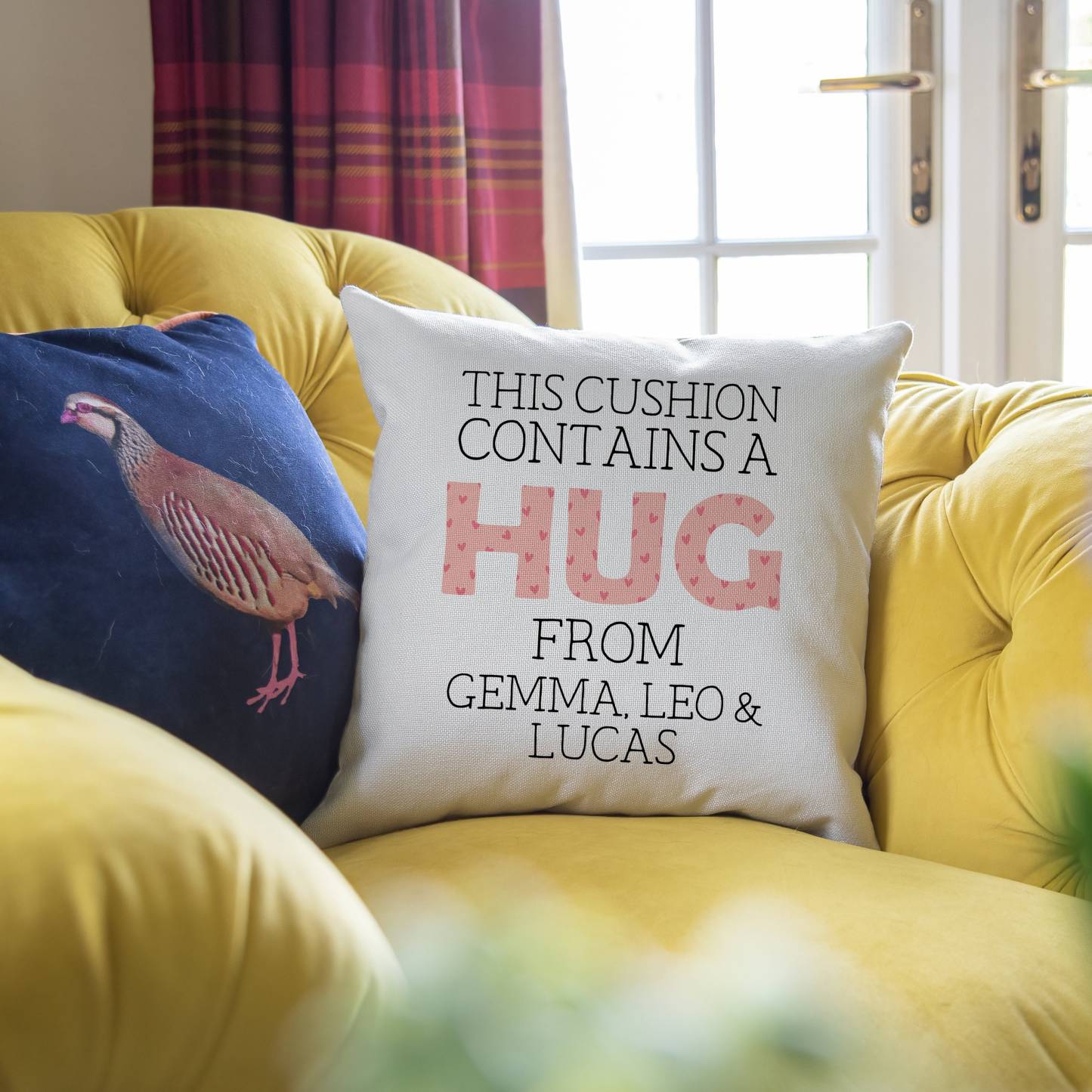 Personalised 'Give You A Hug' Cushion for Comfort & Unique | CWCush04