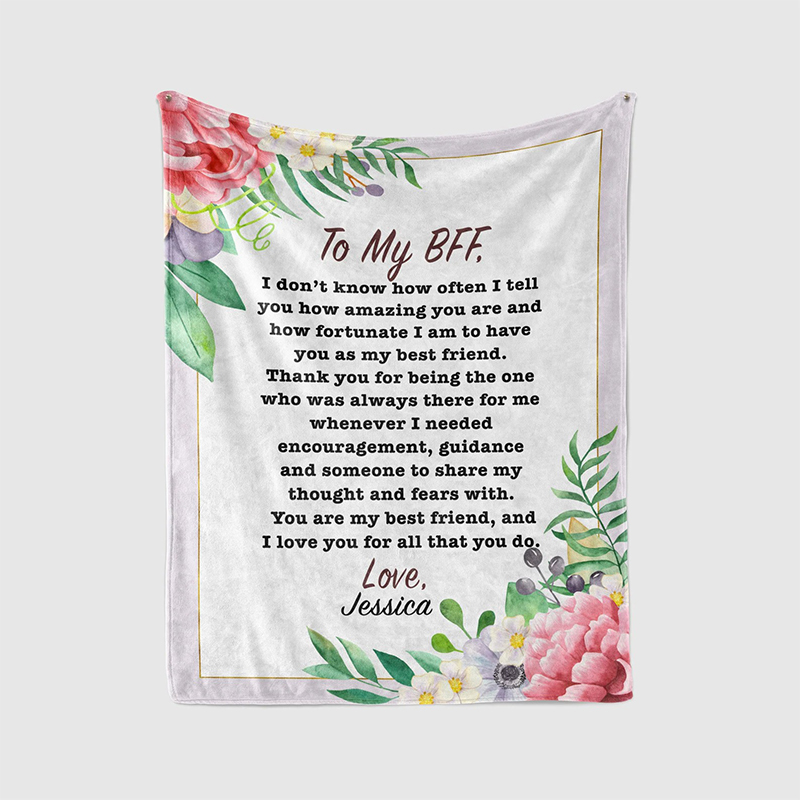 Personalized Love Letter Blanket for Comfort & Unique | BKletter02