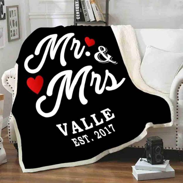 Personalized Anniversary Blanket for Comfort & Unique | BKAN004