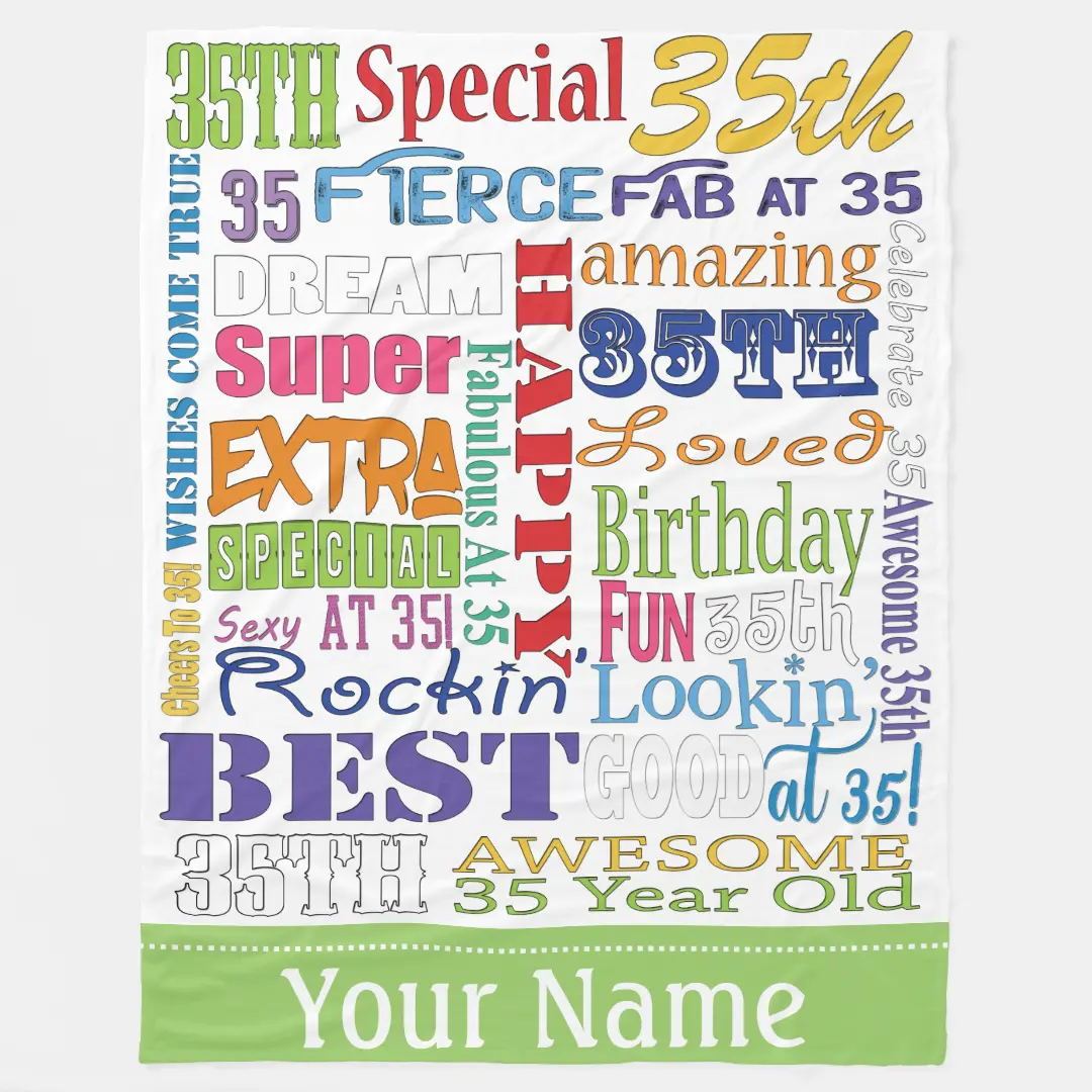 Personalized Happy Birthday Blanket for Comfort & Unique | BKBirth01