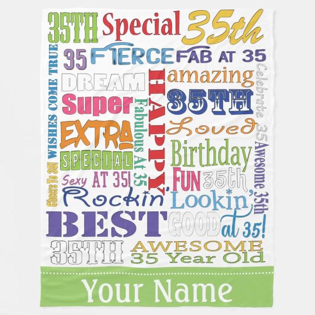 Personalized Happy Birthday Blanket for Comfort & Unique | BKBirth01