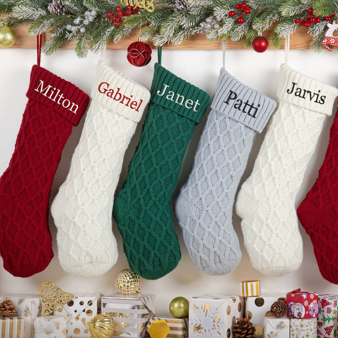 Personalized Christmas Stockings with Family Name | MCGift01