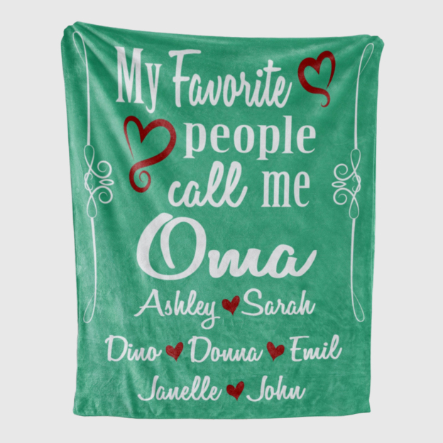 Personalized Family Name Blanket for Comfort & Unique | BKName08