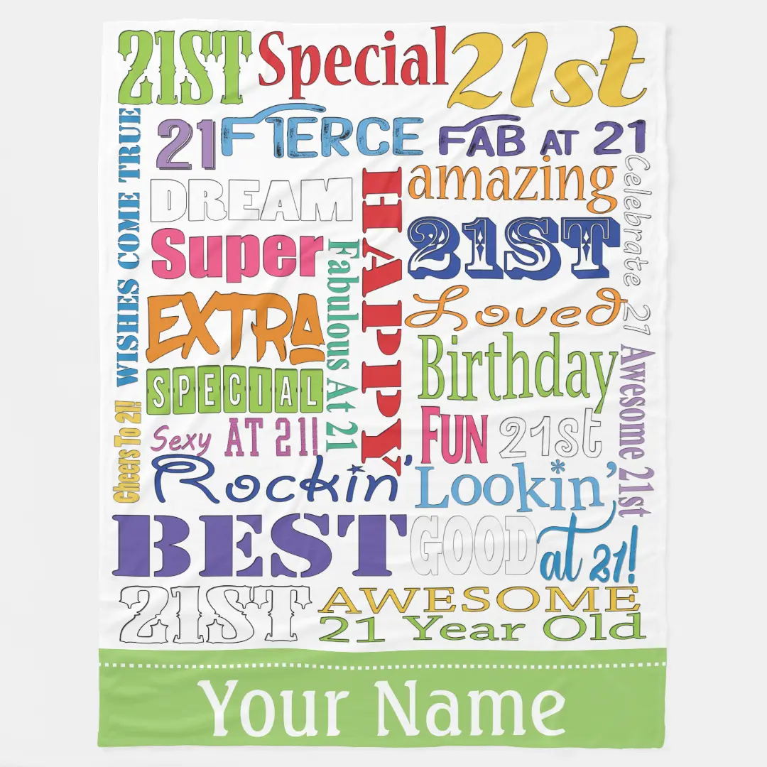 Personalized Happy Birthday Blanket for Comfort & Unique | BKBirth01
