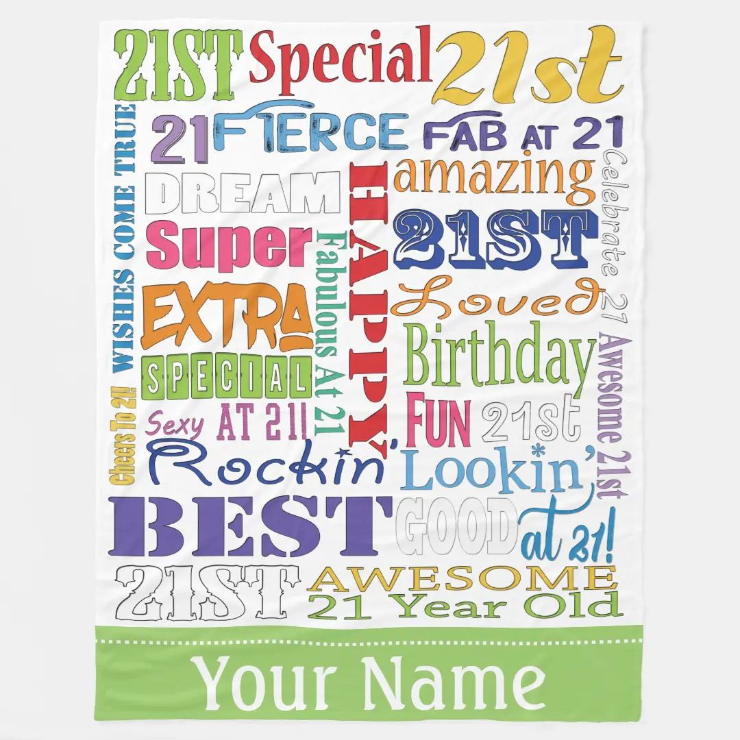 Personalized Happy Birthday Blanket for Comfort & Unique | BKBirth01