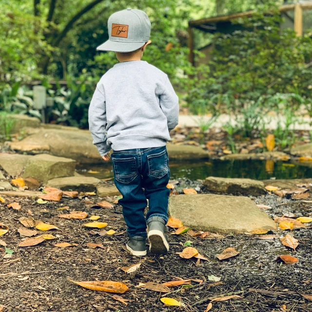 Personalized Child Leather Patch Hat for Comfort & Unique | CWBeach19