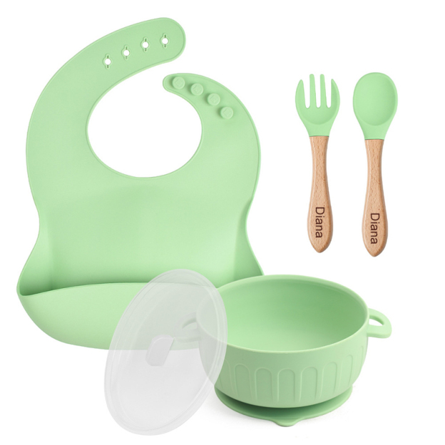 Personalised Baby Silicone Cutlery Set | CWBaby11