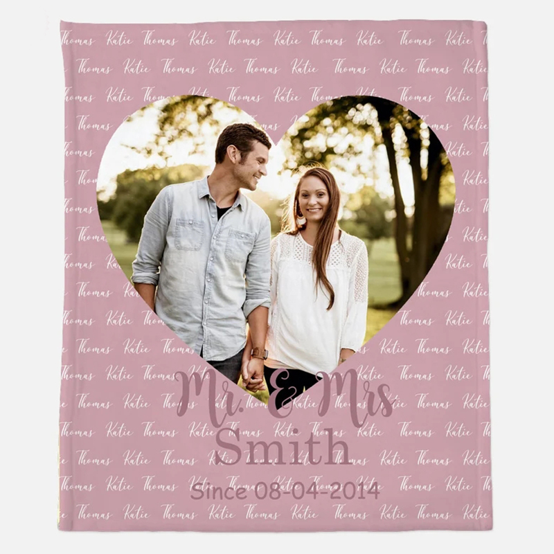 Personalized Anniversary Blanket for Comfort & Unique | BKAN011