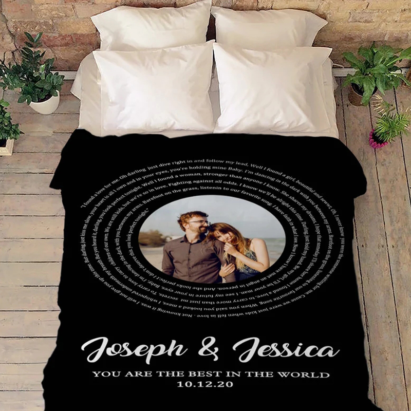 Personalized Anniversary Blanket for Comfort & Unique | BKAN014