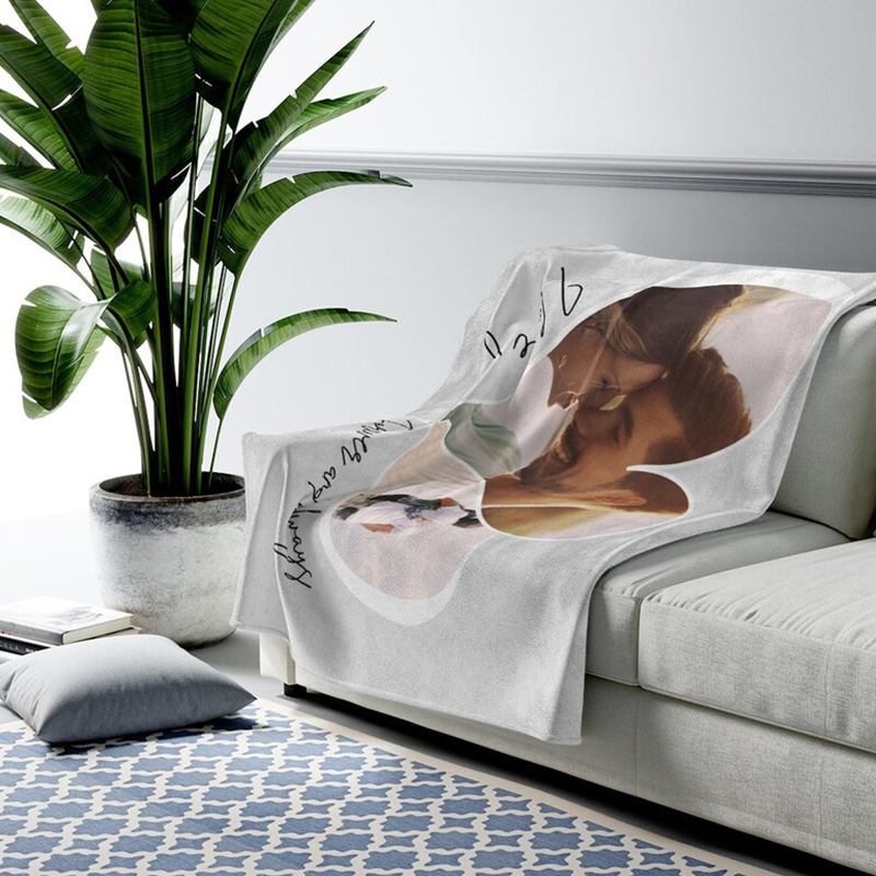Personalized Memorial Photo Blanket for Comfort & Unique | BKphoto17