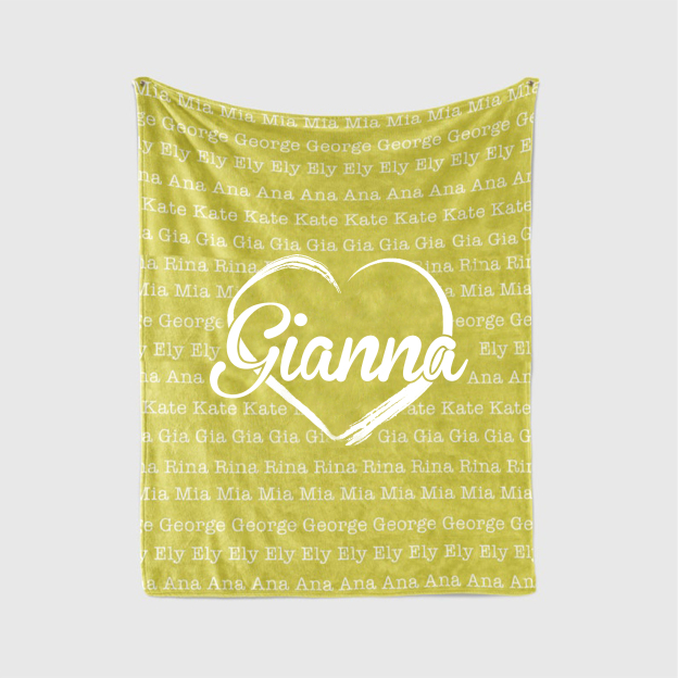 Personalized Family Name Blanket for Comfort & Unique | BKName10