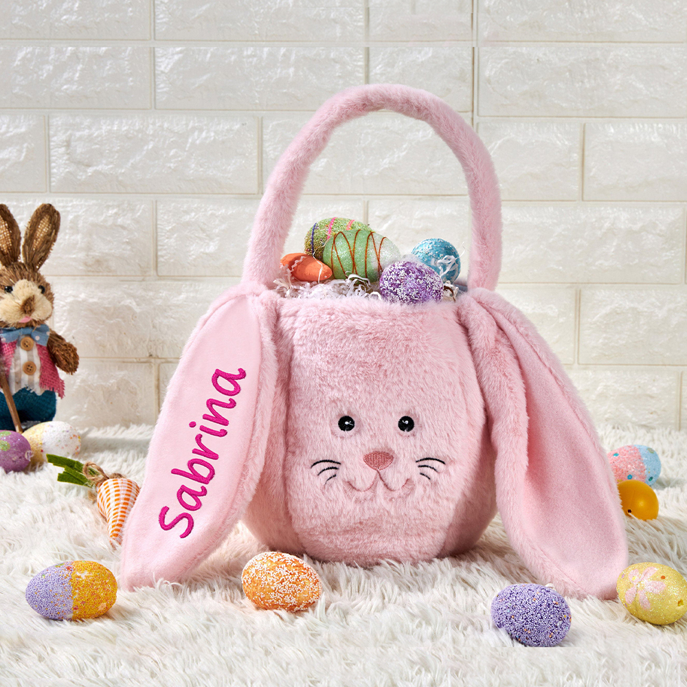 Personalized Name Easter Bunny Basket | CWEaster03
