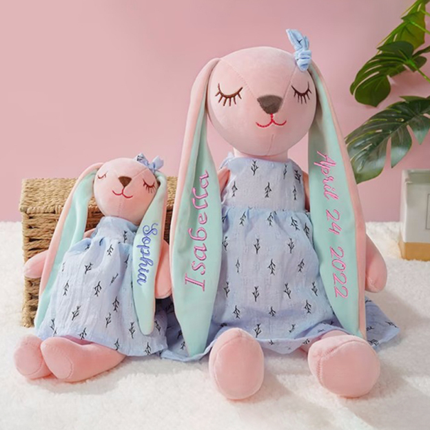 Personalized Name Monogrammed Bunny Rabbit | CWEaster09