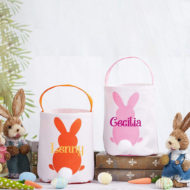 Personalized Name Easter Bunny Basket | CWEaster01