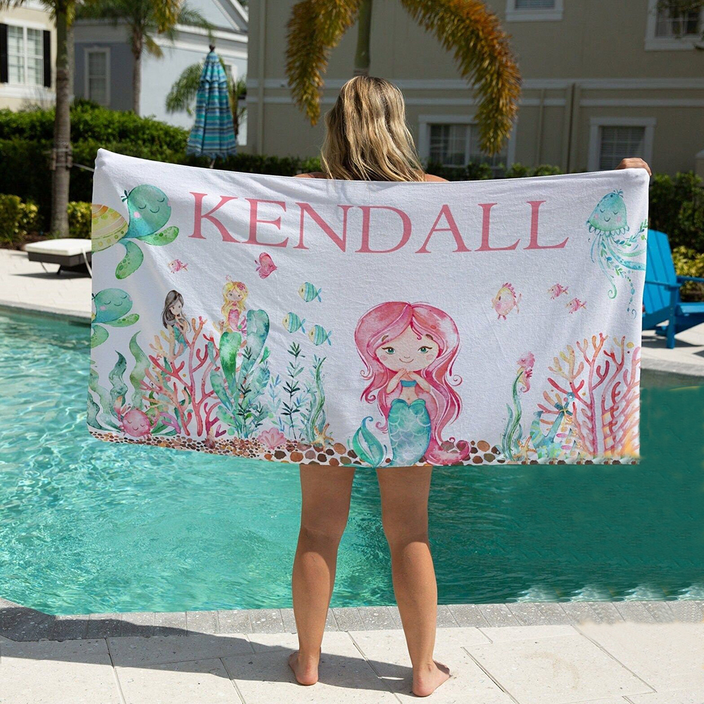 Personalized Lovely Kid Towel for Summer & Beach | CWTowel13