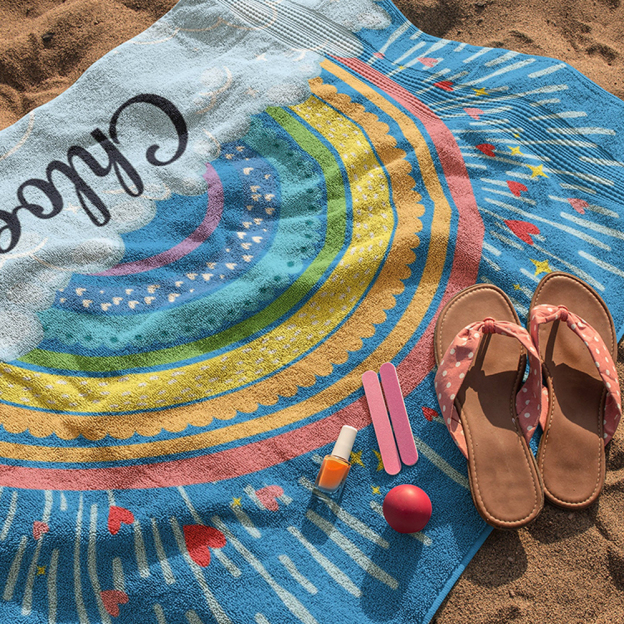 Personalized Lovely Kid Towel for Summer & Beach | CWTowel15