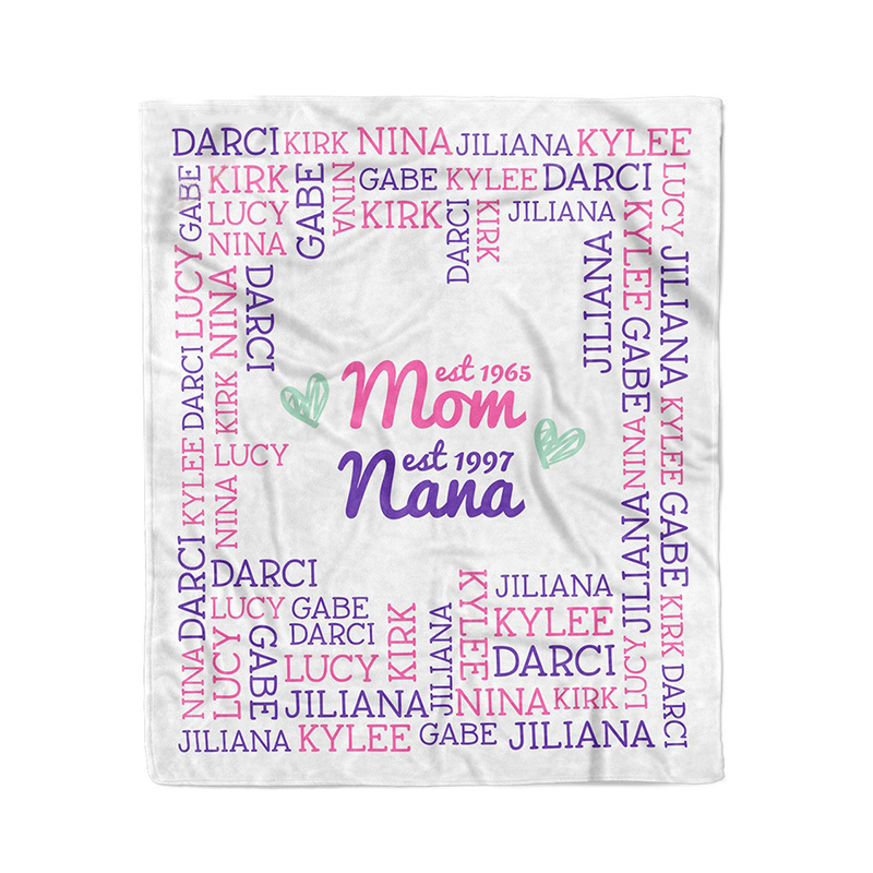 Personalized Love Mom Blanket for Comfort & Unique | CWMom01