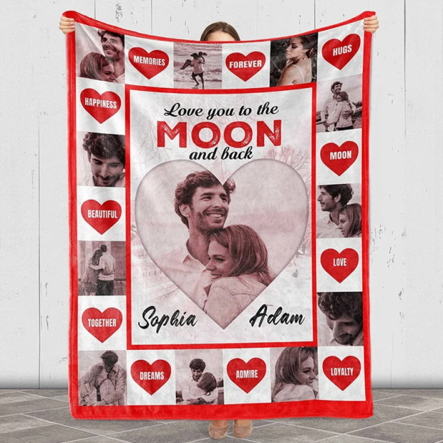 Personalized Memorial Photo Blanket for Comfort & Unique | BKPhoto21