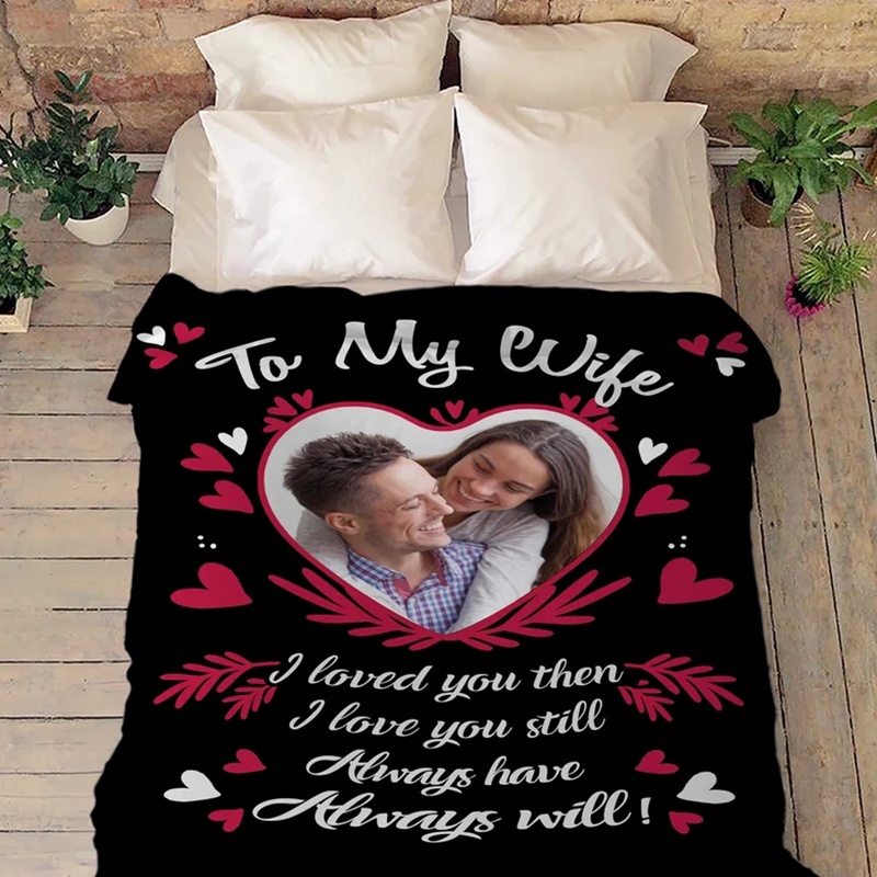 Personalized Memorial Photo Blanket for Comfort & Unique | BKPhoto22