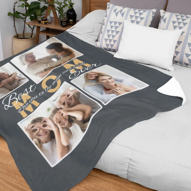 Personalized Love Mom Blanket for Comfort & Unique | CWMom03