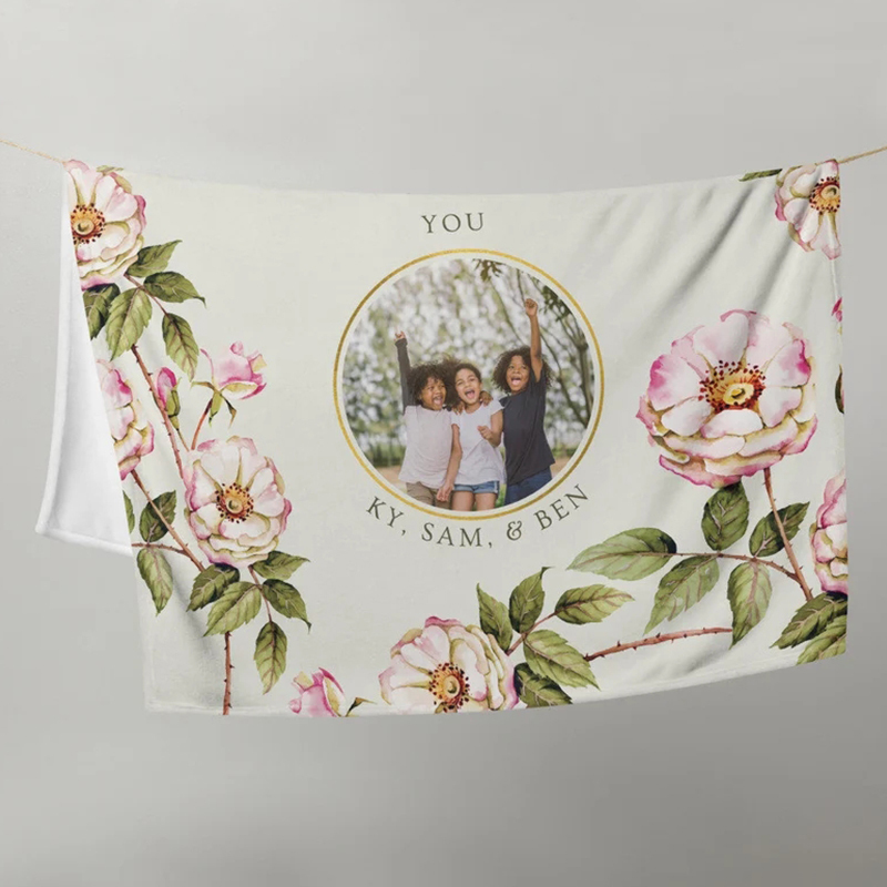 Personalized Love Mom Blanket for Comfort & Unique | CWMom04