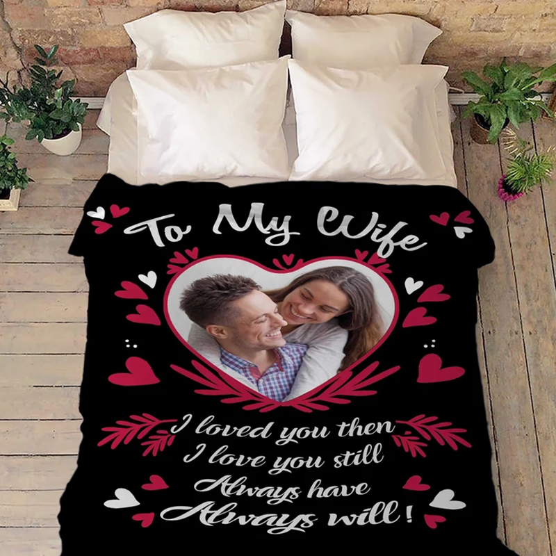 Personalized Memorial Photo Blanket for Comfort & Unique | BKPhoto22