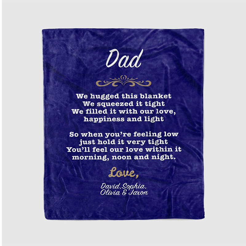 Personalized Love Letter Blanket for Comfort & Unique | BKletter07