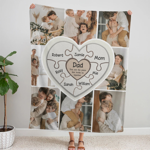 Personalized Memorial Photo Blanket for Comfort & Unique | BKphoto02