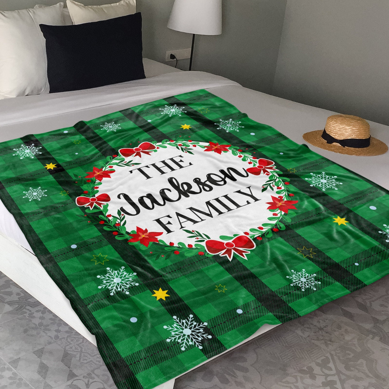 Personalized Merry Christmas Blanket for Comfort & Unique | BKMC02
