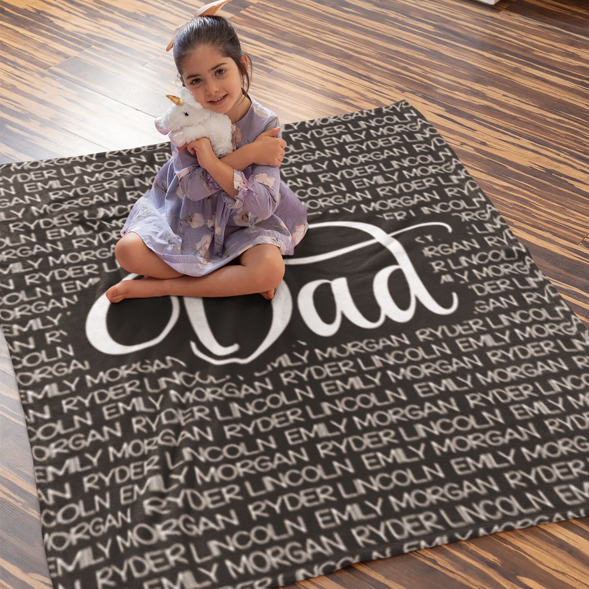 Personalized Family Name Blanket for Comfort & Unique | BKName01