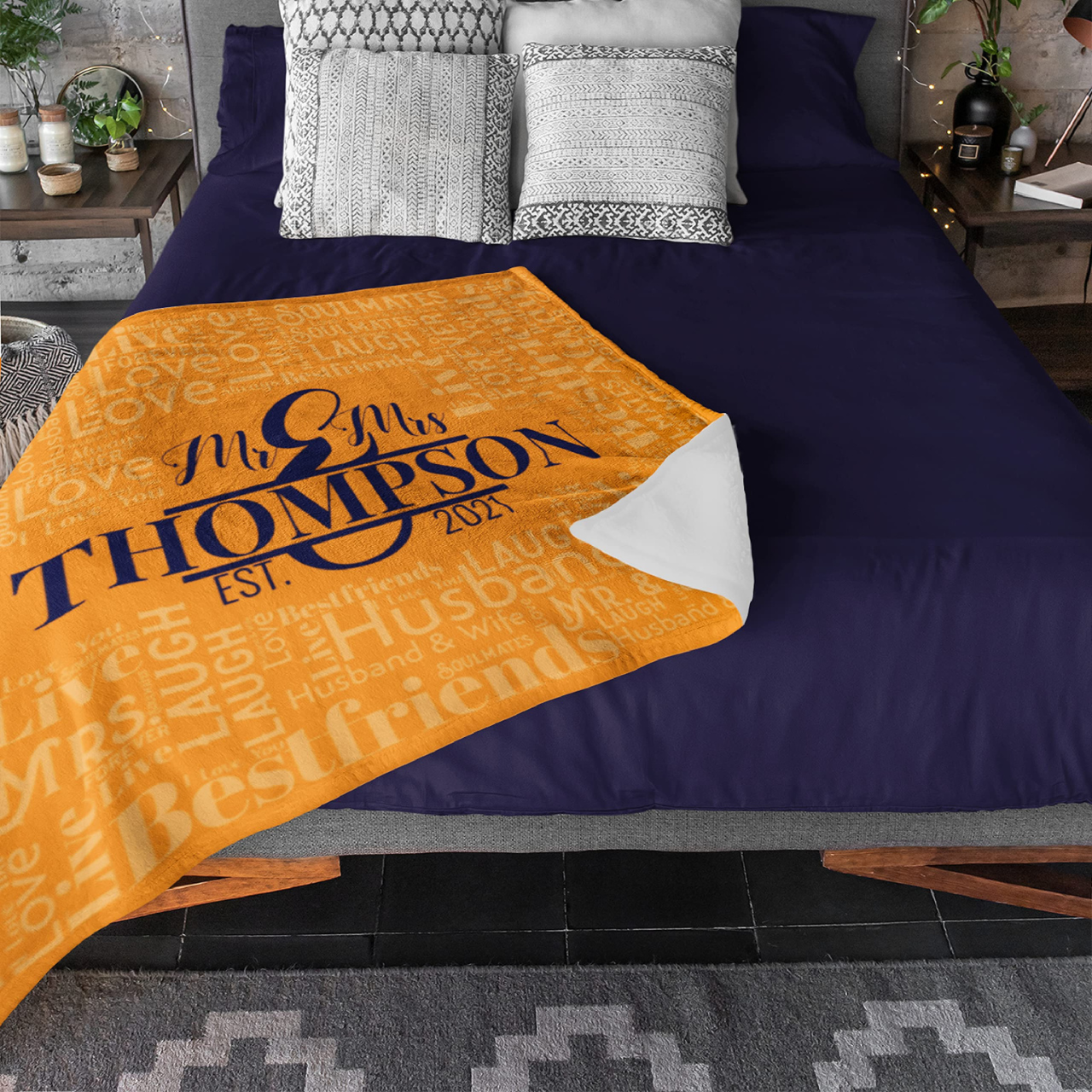 Personalized Anniversary Blanket for Comfort & Unique | BKAN001