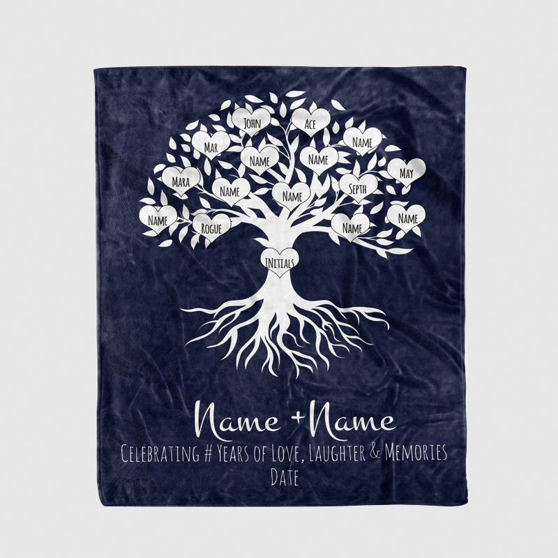 Personalized Family Name Blanket for Comfort & Unique | BKName05