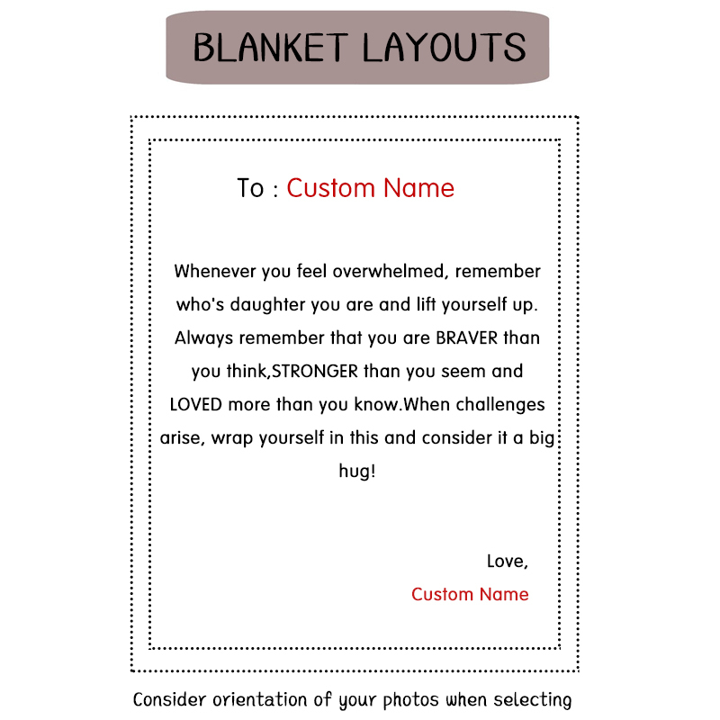 Personalized Love Letter Blanket for Comfort & Unique | BKletter01