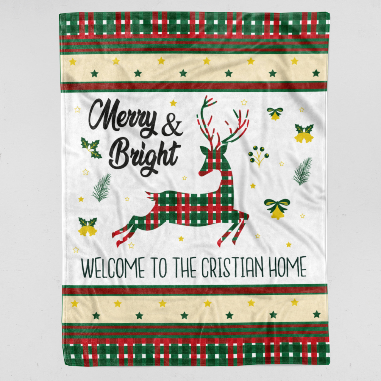 Personalized Merry Christmas Blanket for Comfort & Unique | BKMC05